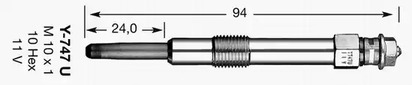Свеча накаливания d-power NGK 4694